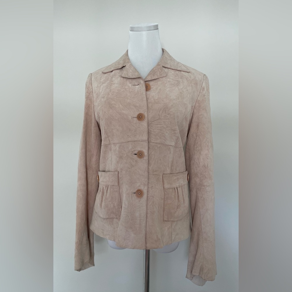 JOHN CARLISLE  Suede Leather Jacket,  size S